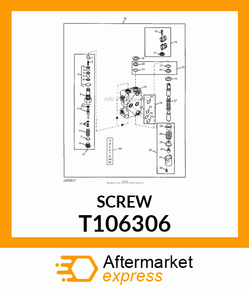 SCREW,HEX,SOCKET HEAD CAP, WITH T106306