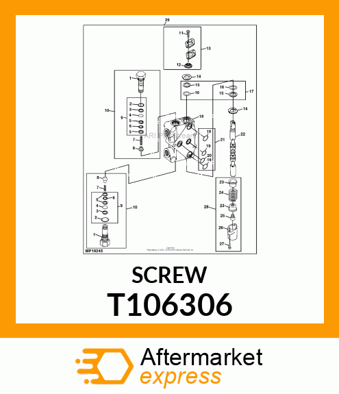 SCREW,HEX,SOCKET HEAD CAP, WITH T106306