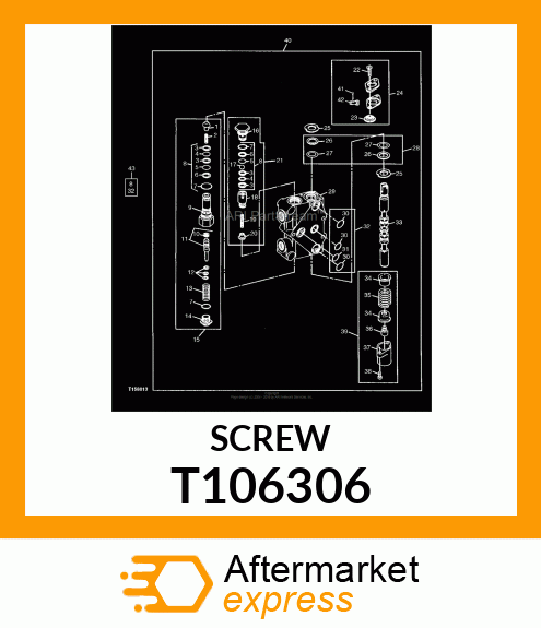 SCREW,HEX,SOCKET HEAD CAP, WITH T106306