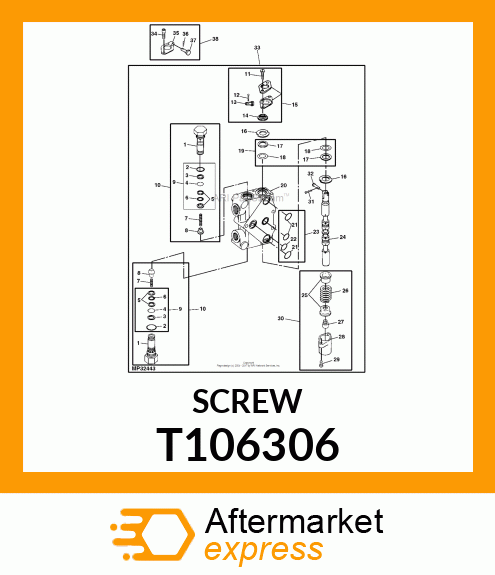 SCREW,HEX,SOCKET HEAD CAP, WITH T106306