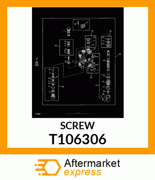 SCREW,HEX,SOCKET HEAD CAP, WITH T106306