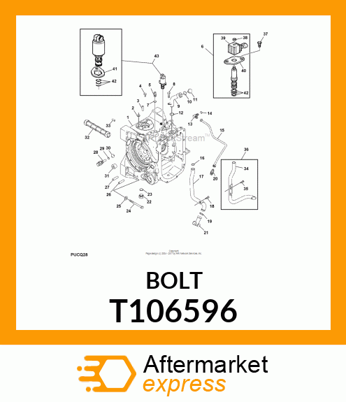 SCREW,HEX FLANGE HEAD,SELF LOCKING T106596