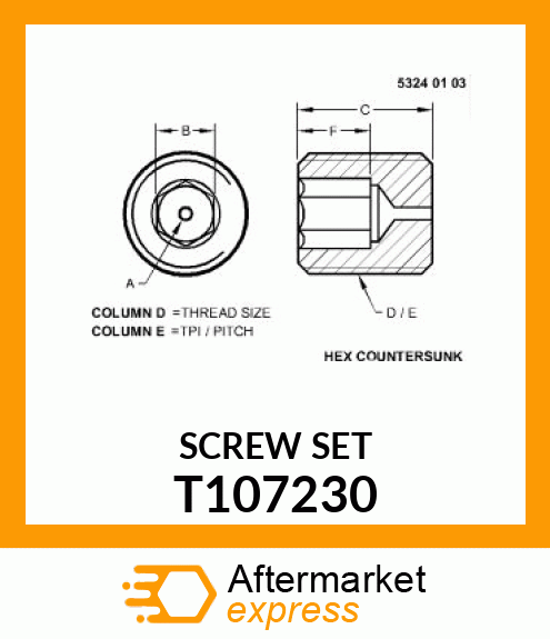 SCREW SET T107230