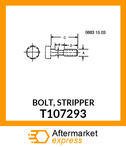 BOLT, STRIPPER T107293