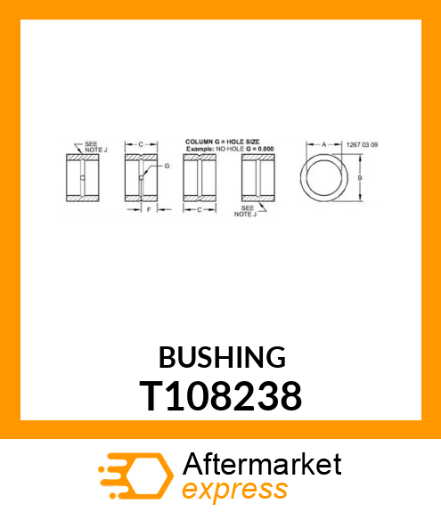 BUSHING T108238