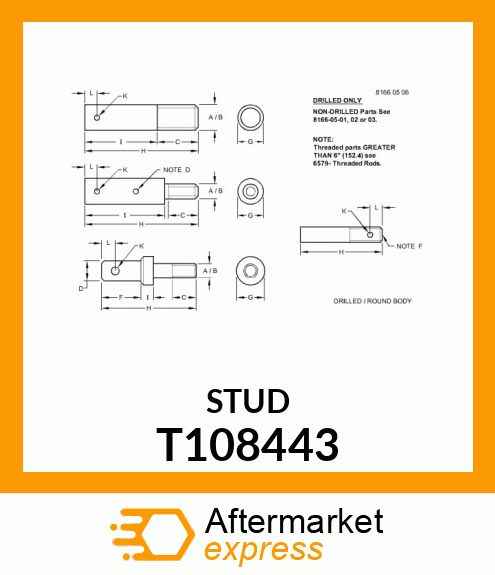 STUD,SPECIAL T108443