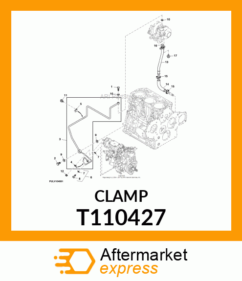 CLAMP, HOSE CLAMP 22 T110427