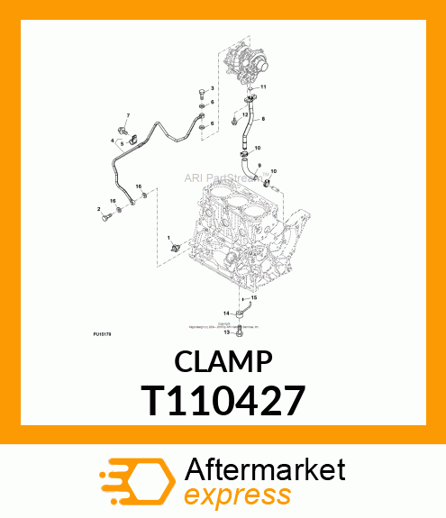 CLAMP, HOSE CLAMP 22 T110427