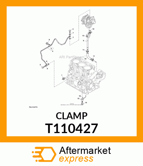 CLAMP, HOSE CLAMP 22 T110427