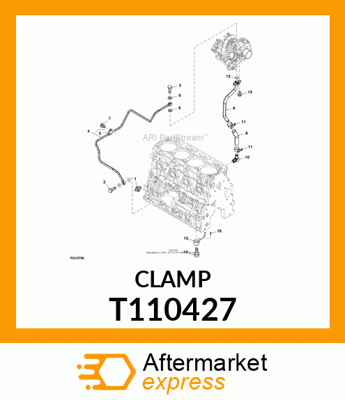 CLAMP, HOSE CLAMP 22 T110427