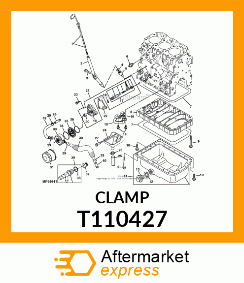 CLAMP, HOSE CLAMP 22 T110427