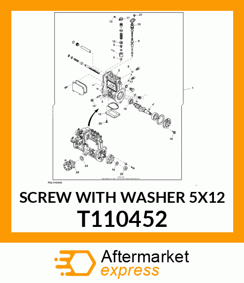 SCREW WITH WASHER 5X12 T110452