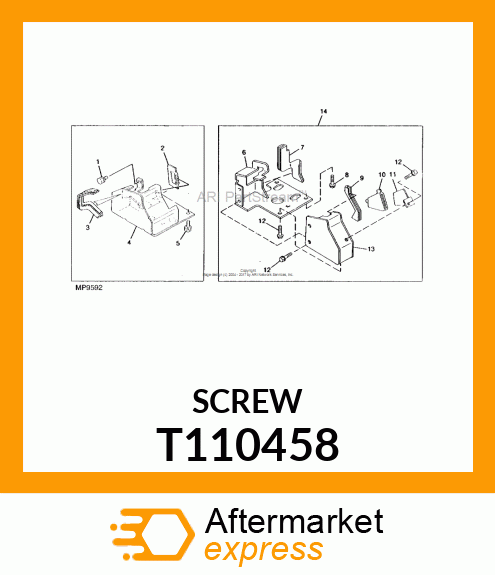 SCREW, W/WASHER 6 X 12 T110458