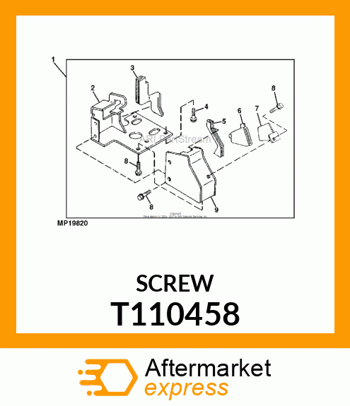 SCREW, W/WASHER 6 X 12 T110458