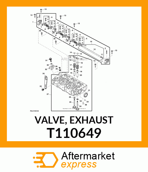 VALVE, EXHAUST T110649