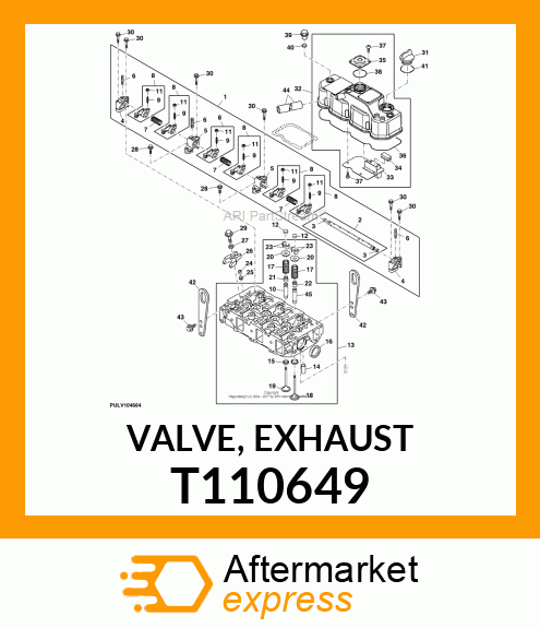 VALVE, EXHAUST T110649