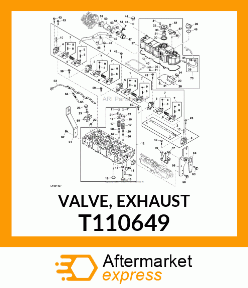 VALVE, EXHAUST T110649