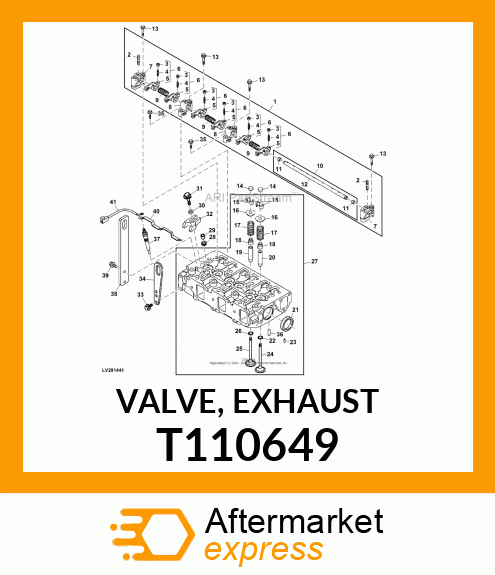 VALVE, EXHAUST T110649