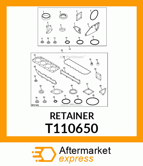 SEAL, VALVE STEM T110650