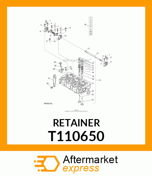 SEAL, VALVE STEM T110650