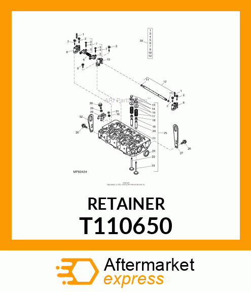 SEAL, VALVE STEM T110650