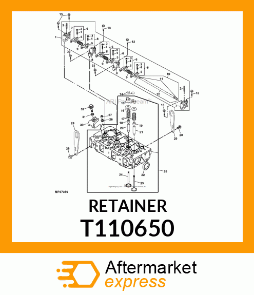 SEAL, VALVE STEM T110650