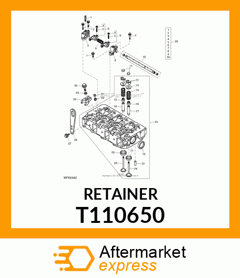 SEAL, VALVE STEM T110650