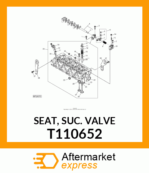 SEAT, SUC. VALVE T110652