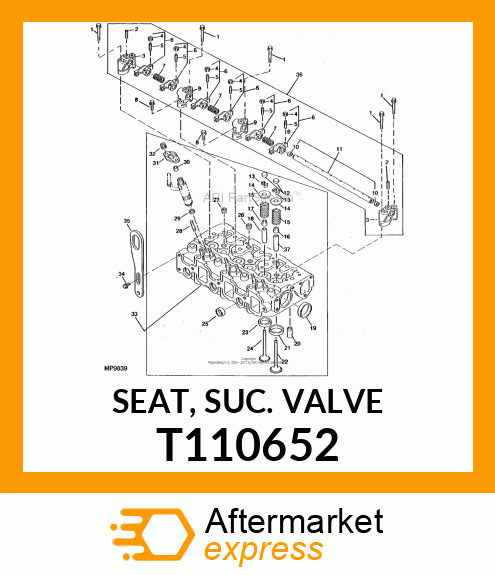 SEAT, SUC. VALVE T110652