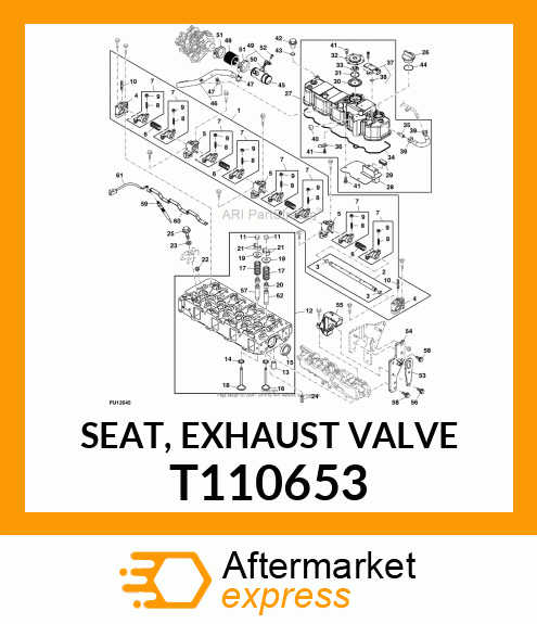 SEAT, EXHAUST VALVE T110653
