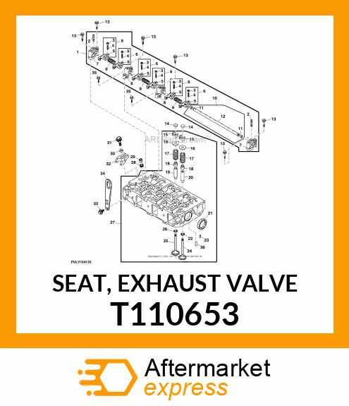 SEAT, EXHAUST VALVE T110653