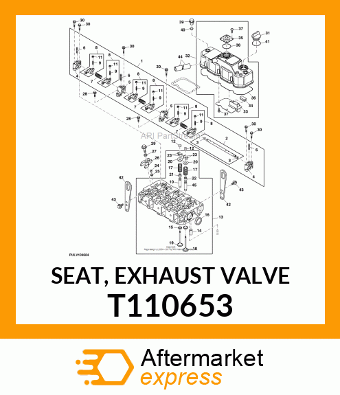 SEAT, EXHAUST VALVE T110653