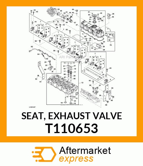 SEAT, EXHAUST VALVE T110653