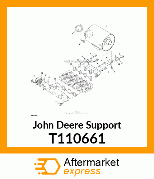 SUPPORT, SILENCER T110661
