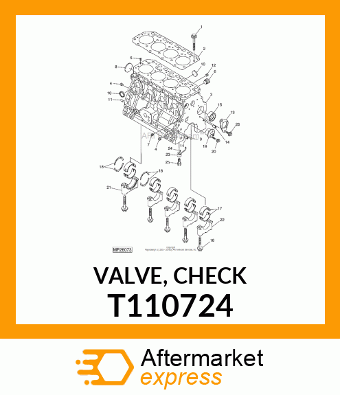 VALVE, CHECK T110724