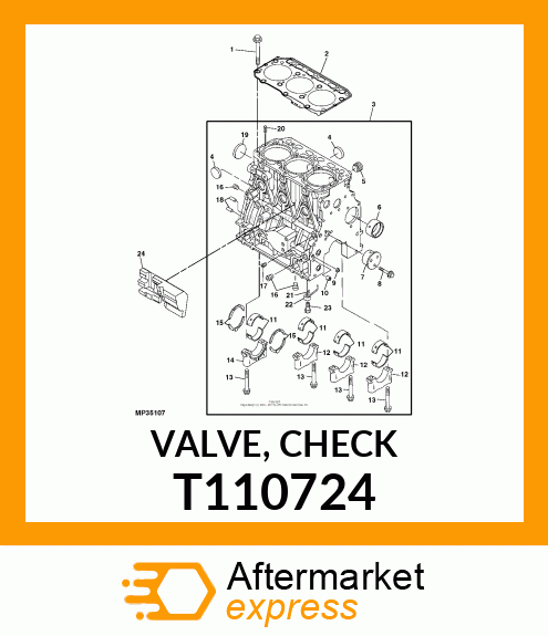 VALVE, CHECK T110724