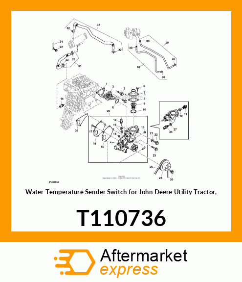 SENSOR, SENSOR, WATER TEMP. T110736