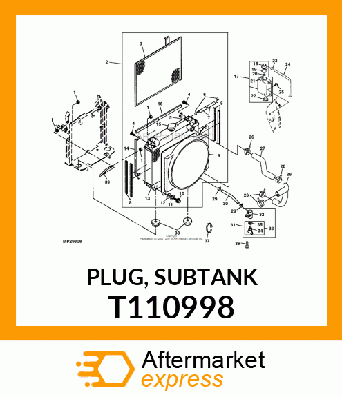 PLUG, SUBTANK T110998