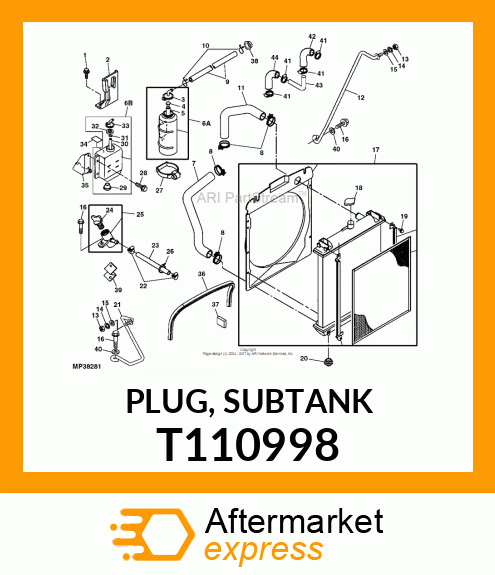 PLUG, SUBTANK T110998