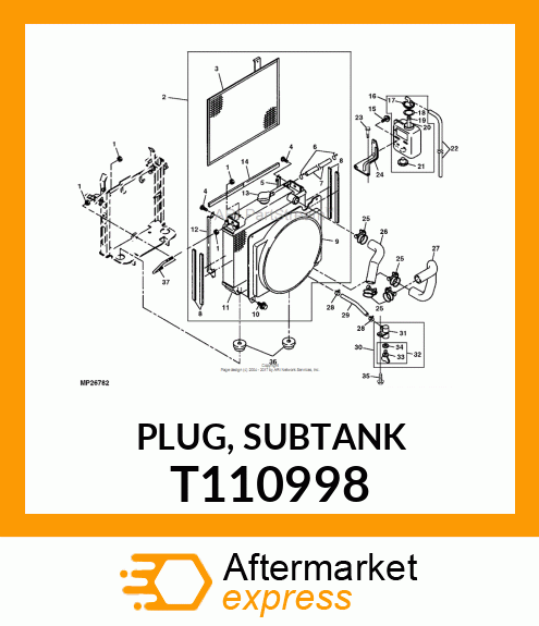 PLUG, SUBTANK T110998