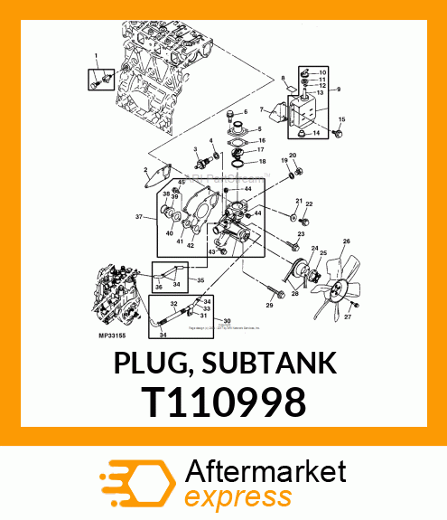 PLUG, SUBTANK T110998