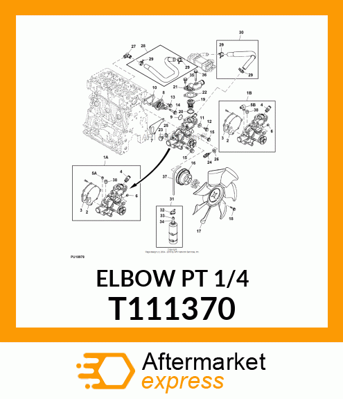 ELBOW PT 1/4 T111370