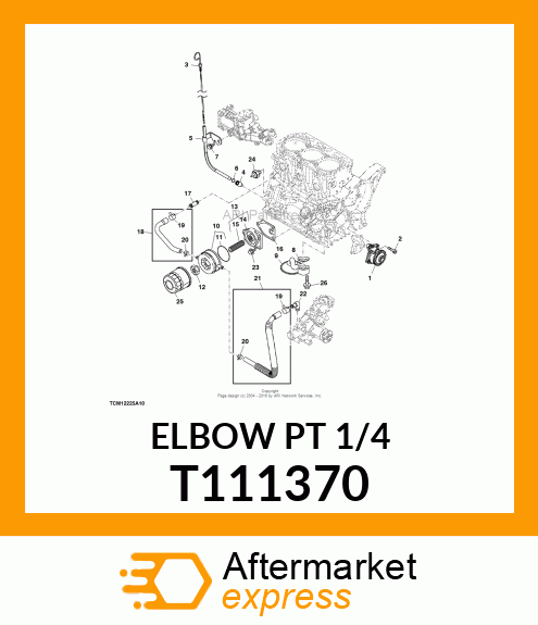 ELBOW PT 1/4 T111370