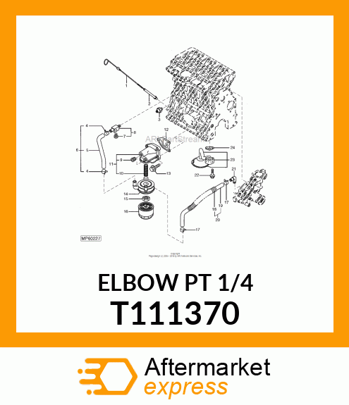 ELBOW PT 1/4 T111370