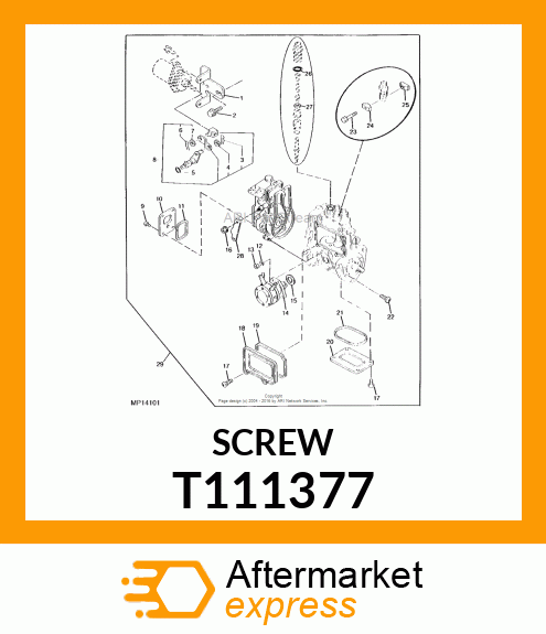 SCREW M 6 X 16 T111377