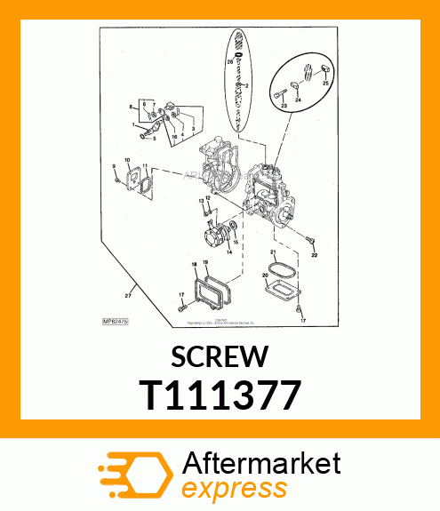 SCREW M 6 X 16 T111377