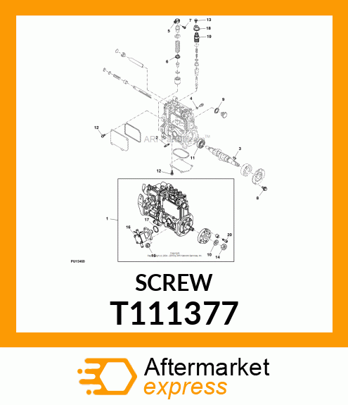 SCREW M 6 X 16 T111377