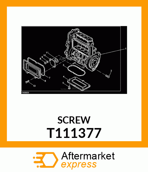 SCREW M 6 X 16 T111377