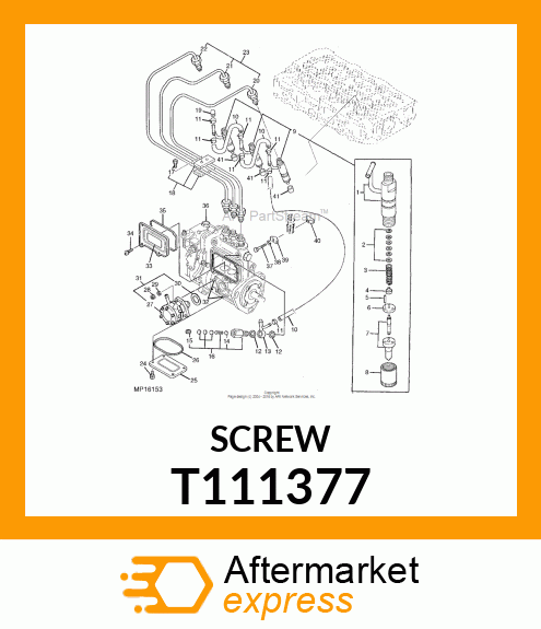 SCREW M 6 X 16 T111377