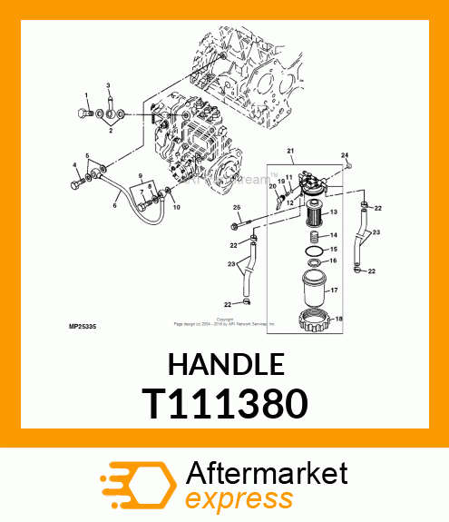 HANDLE, COCK T111380